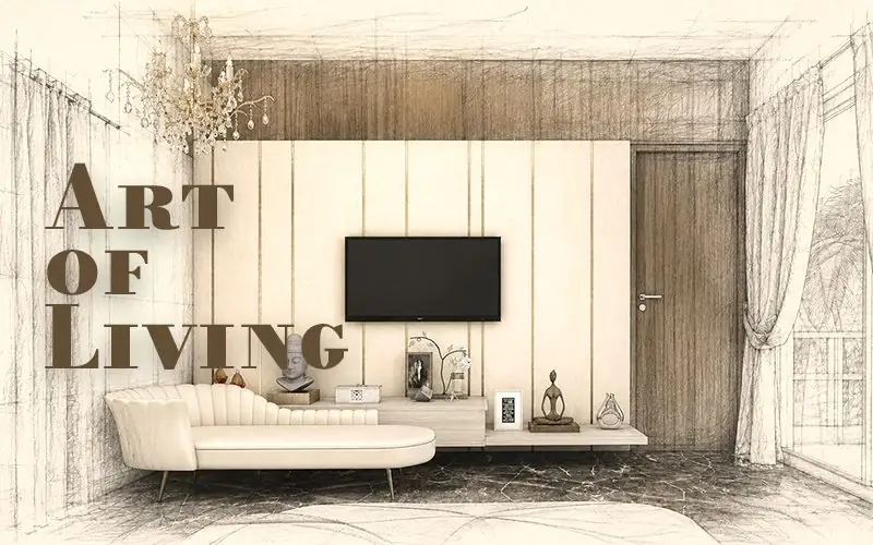 Art of Living — modern luxurious interior 3D render