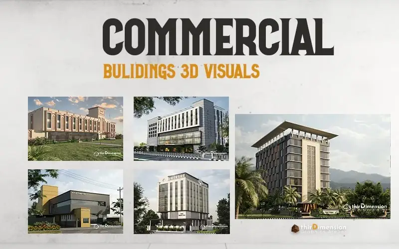 Commercial Buildings architectural 3D render